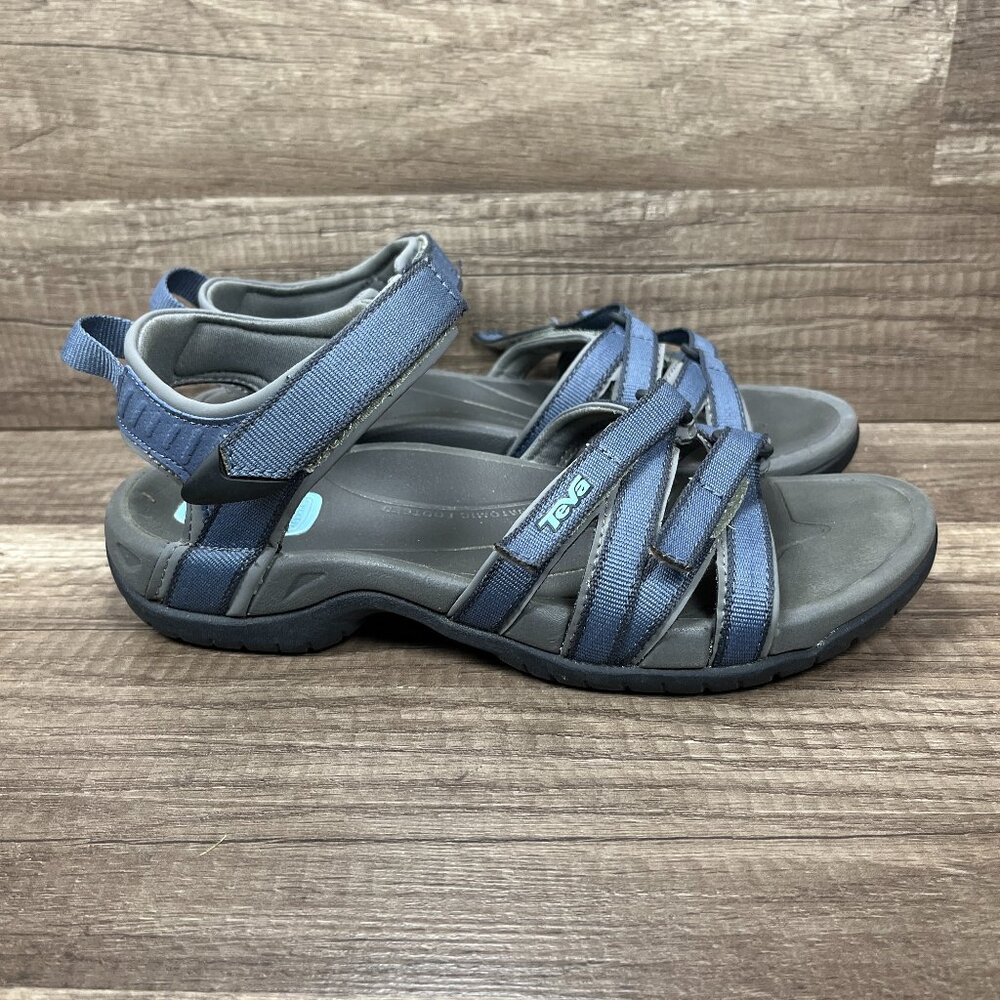 Teva Tirra Gray Blue Womens US Size 7.5 EUR 38.5 4266 Sandals - Picture 1 of 10
